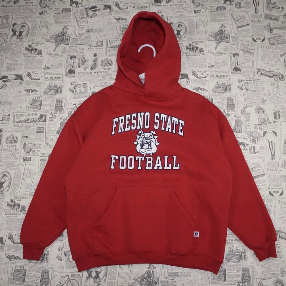 XL - Vintage Y2K Fresno State University russel 1990s hoodie